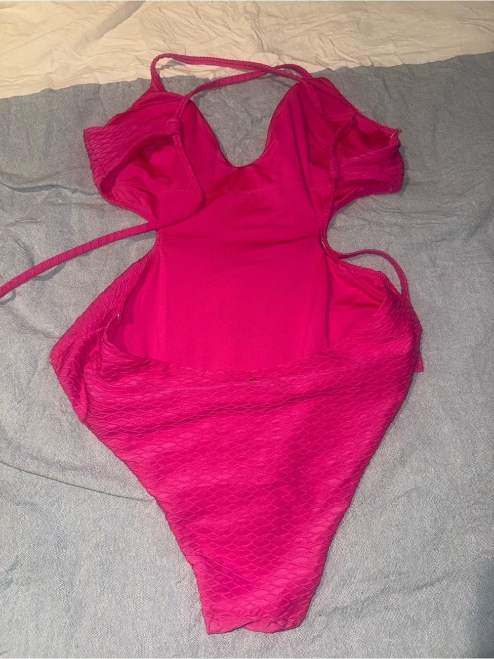 Victoria's Secret Bright Hot Pink One-Piece Swimsuit